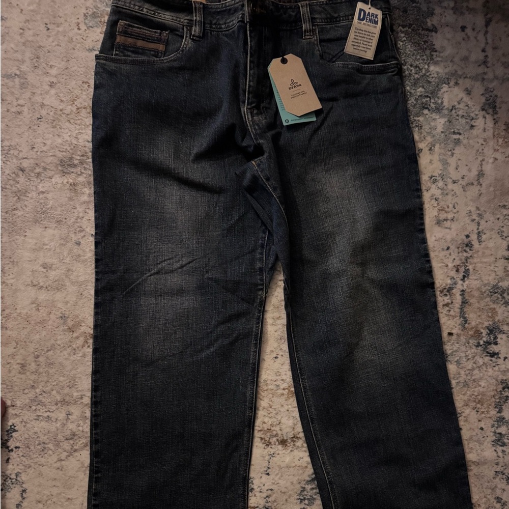 Men’s Size 36/32 PrAna Axiom Jeans in Dark Blue